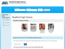 Tablet Screenshot of bradfordhighschool.org
